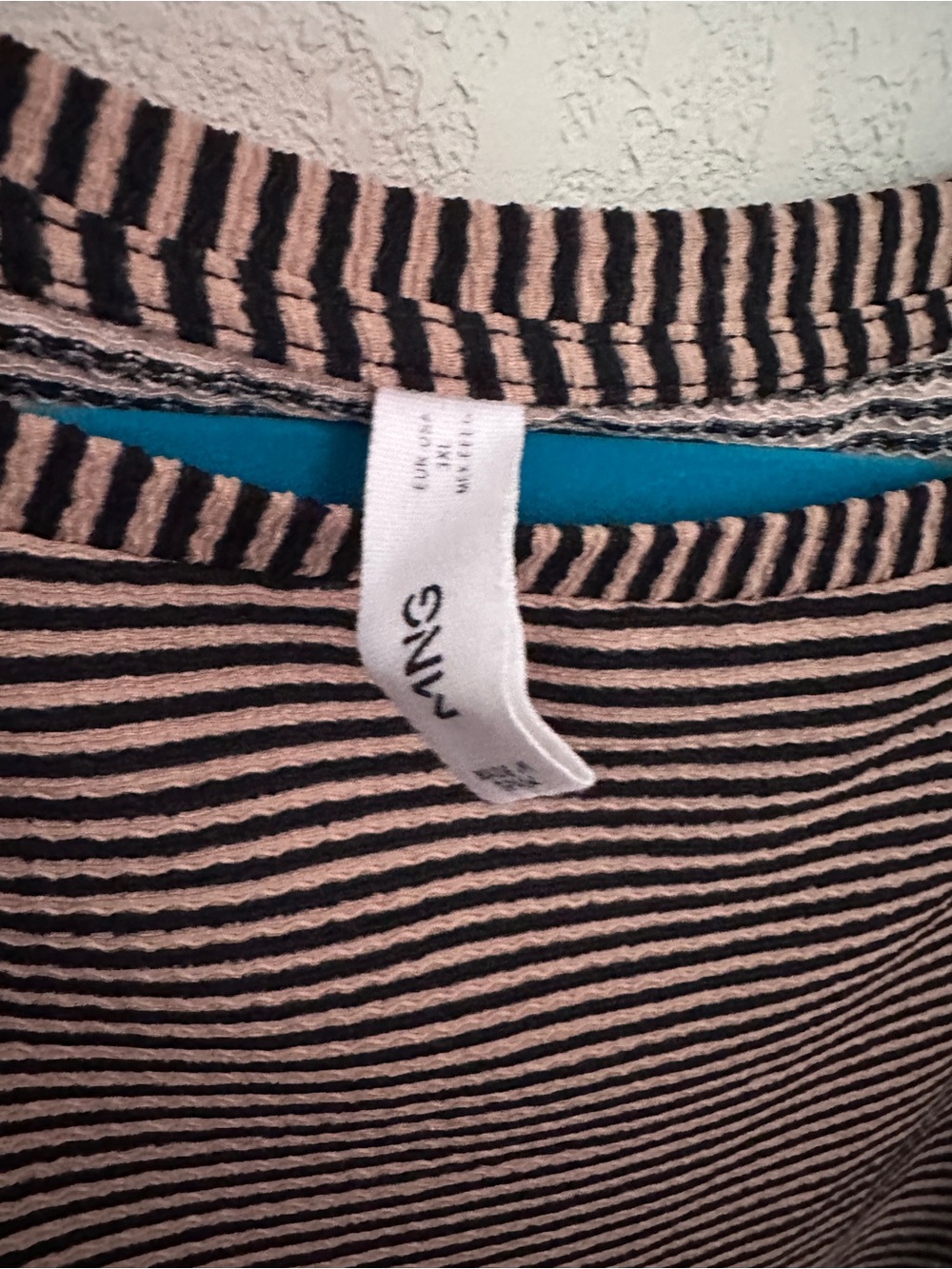 MANGO Striped Boatneck Top in Black and Cream - Picture 4 of 4